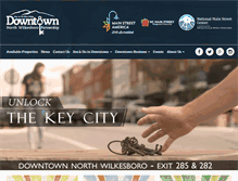 Tablet Screenshot of downtownnorthwilkesboro.com